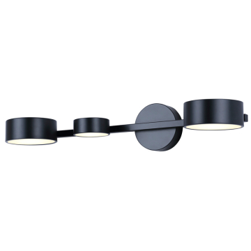 Canarm Montgomery 3-Light LED Wall Sconce - 33W - CCT Selectable - 120V - Black