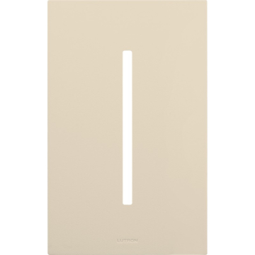 Lutron GRAFIK T New Architectural Wallplate - 1-Gang - Light Almond