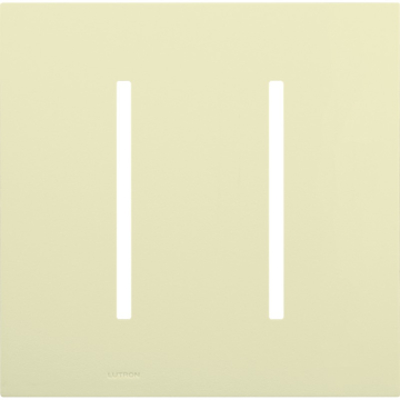 Lutron GRAFIK T New Architectural Wallplate - 2-Gang - Almond