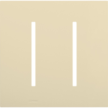 Lutron GRAFIK T New Architectural Wallplate - 2-Gang - Beige