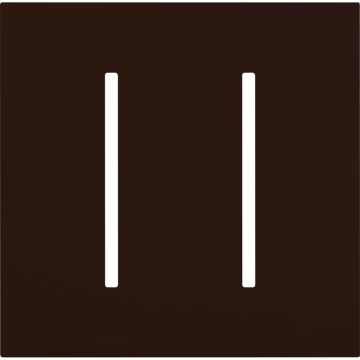 Lutron GRAFIK T New Architectural Wallplate - 2-Gang - Brown