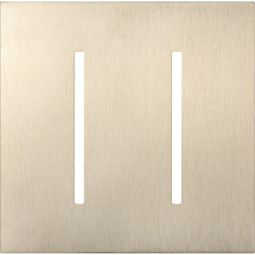 Lutron GRAFIK T New Architectural Wallplate - 2-Gang - Satin Nickel
