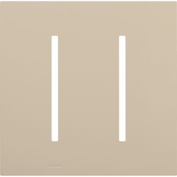 Lutron GRAFIK T New Architectural Wallplate - 2-Gang - Taupe