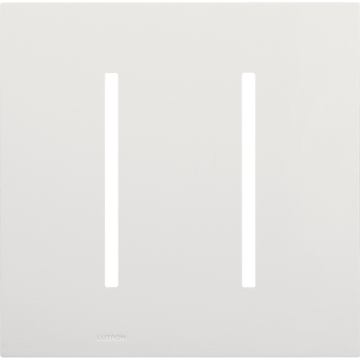 Lutron GRAFIK T New Architectural Wallplate - 2-Gang - White