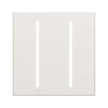 Lutron GRAFIK T New Architectural Wallplate - 2-Gang - Clear Glass