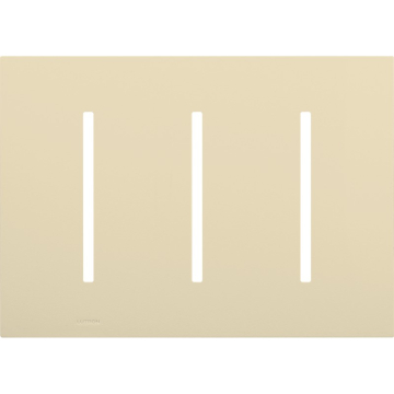 Lutron GRAFIK T New Architectural Wallplate - 3-Gang - Beige