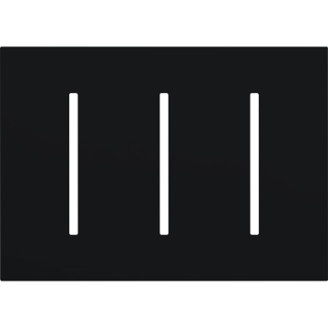 Lutron GRAFIK T New Architectural Wallplate - 3-Gang - Black