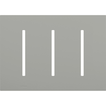 Lutron GRAFIK T New Architectural Wallplate - 3-Gang - Gray
