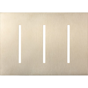 Lutron GRAFIK T New Architectural Wallplate - 3-Gang - Satin Nickel
