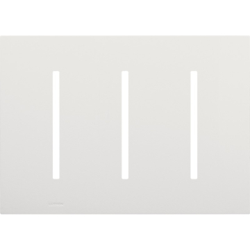 Lutron GRAFIK T New Architectural Wallplate - 3-Gang - White