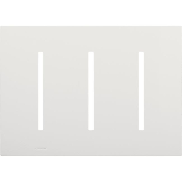 Lutron GRAFIK T New Architectural Wallplate - 3-Gang - Clear Glass