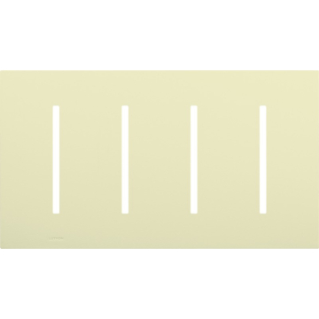 Lutron GRAFIK T New Architectural Wallplate - 4-Gang - Almond