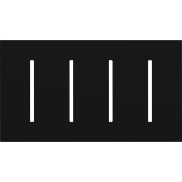 Lutron GRAFIK T New Architectural Wallplate - 4-Gang - Black