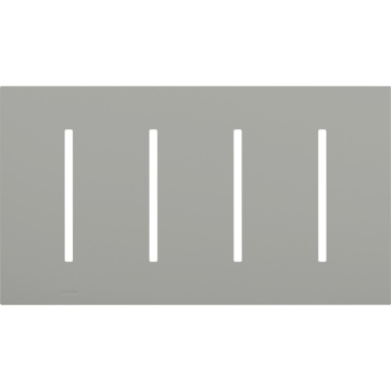 Lutron GRAFIK T New Architectural Wallplate - 4-Gang - Gray