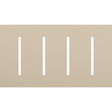 Lutron GRAFIK T New Architectural Wallplate - 4-Gang - Taupe