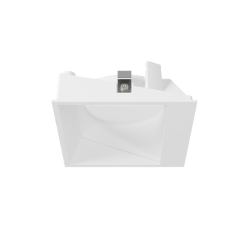 DMF Lighting M-Series 4" Square Wall Wash Flangeless Trim - White