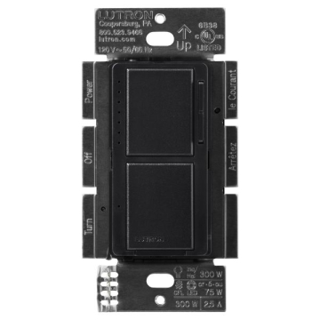 Lutron Maestro Dual LED+ Dimmer / Switch - Midnight