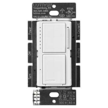 Lutron Maestro Dual LED+ Dimmer / Switch - Snow