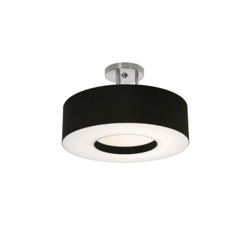 AFX Montclair 15" Semi-Flush Mount - 120V - Black