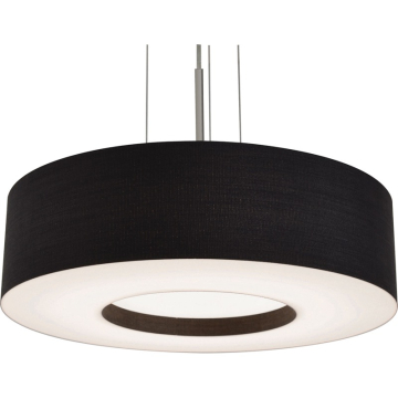 AFX Montclair 12" LED Pendant - CCT Selectable - 120-277V - Satin Nickel / Black