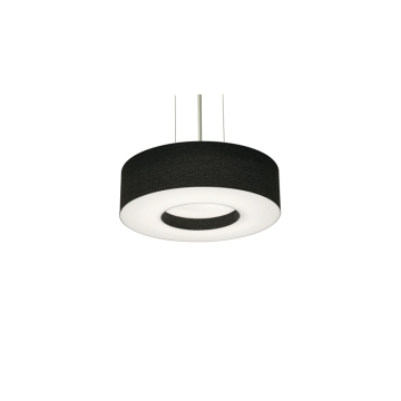 AFX Montclair 12" Pendant - 120V - Satin Nickel / Black