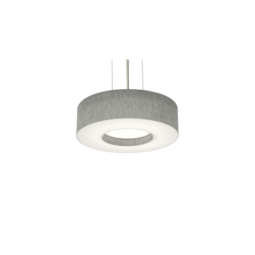 AFX Montclair 12" Pendant - 120V - Satin Nickel / Gray