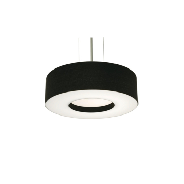 AFX Montclair 15" Pendant - 120V - Satin Nickel / Black