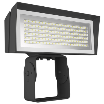 RAB FFLED LED Flood Light - Trunnion Mount - CCT Selectable - 120-277V - Bronze