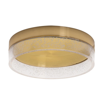 AFX Maggie 12" LED Flush Mount - 3000K - 120V - Satin Brass