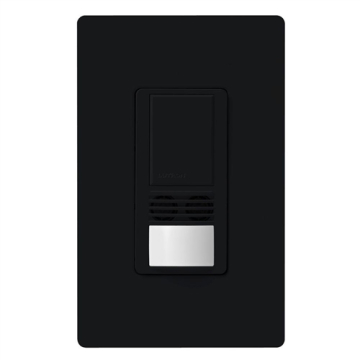 Lutron Maestro Dual Circuit Occupancy Sensor Switch - Black