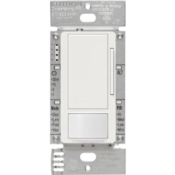 Lutron Maestro 0-10V Occupancy/Vacancy Dimmer Sensor - Snow