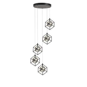 Artcraft Tulip LED Pendant - 45W - 3000K - 120V - Matte Black