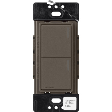 Lutron RadioRA 3 Sunnata Keypad - 2 Button - Truffle