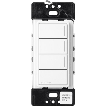 Lutron RadioRA 3 Sunnata Keypad - 3 Button w/ Raise-Lower - Brilliant White
