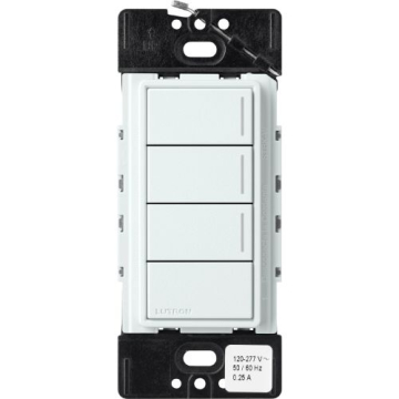 Lutron RadioRA 3 Sunnata Keypad - 3 Button w/ Raise-Lower - Glacier White