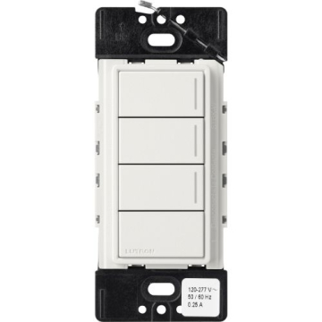 Lutron RadioRA 3 Sunnata Keypad - 3 Button w/ Raise-Lower - Architectural White