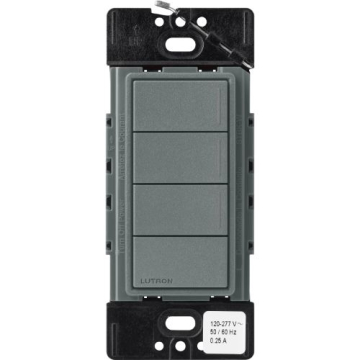 Lutron RadioRA 3 Sunnata Keypad - 3 Button w/ Raise-Lower - Slate