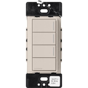 Lutron RadioRA 3 Sunnata Keypad - 3 Button w/ Raise-Lower - Taupe