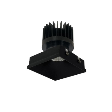 Nora Lighting 4" PLUS Square Iolite Trimless LED Downlight - 2700K - Black