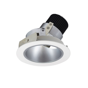 Nora Lighting 4" Iolite LED Downlight - Round Adjustable Deep Reflector - 1000 Lumens - 4000K - Haze / Matte Powder White