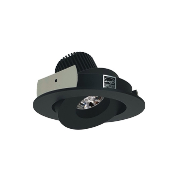 Nora Lighting 4" Iolite LED Downlight - Round Gimbal - 10° Optic - 800 Lumens - 2700K - Black