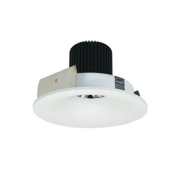 Nora Lighting 4" Iolite LED Downlight - Round Bullnose - 10° Optic - 800 Lumens - 2700K - Matte Powder White