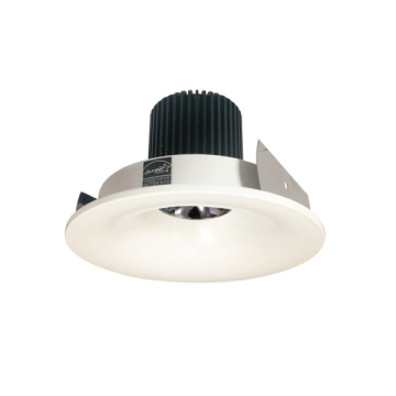 Nora Lighting 4" Iolite LED Downlight - Round Bullnose - 10° Optic - 800 Lumens - 2700K - White