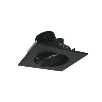 Nora Lighting 4" Iolite LED Downlight - Square Adjustable Cone - 10° Optic - 800 Lumens - 2700K - Black