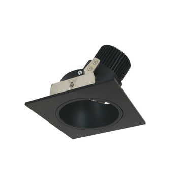 Nora Lighting 4" Iolite LED Downlight - Square Adjustable Deep Reflector - 10° Optic - 800 Lumens - 2700K - Black