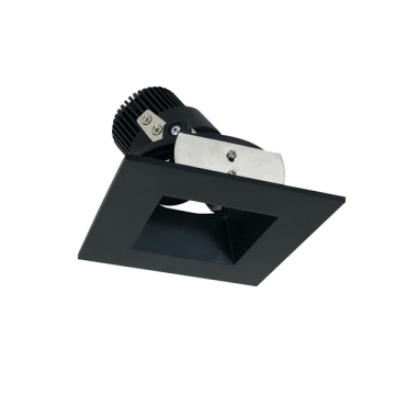 Nora Lighting 4" Iolite LED Downlight - Square Adjustable Reflector / Square Aperture - 10° Optic - 800 Lumens - 2700K - Black