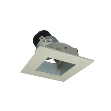 Nora Lighting 4" Iolite LED Downlight - Square Adjustable Reflector / Square Aperture - 10° Optic - 800 Lumens - 2700K - Haze / White