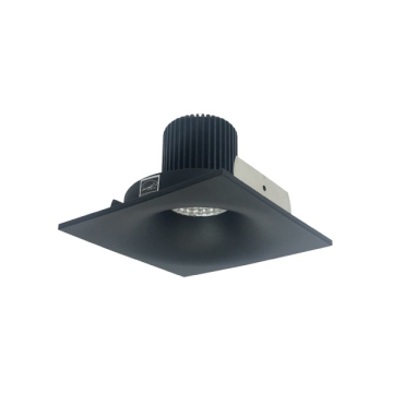 Nora Lighting 4" Iolite LED Downlight - Square Bullnose - 1000 Lumens - 2700K - Black