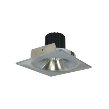 Nora Lighting 4" Iolite LED Downlight - Square Bullnose - 1000 Lumens - 2700K - Natural Metal
