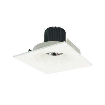 Nora Lighting 4" Iolite LED Downlight - Square Bullnose - 10° Optic - 800 Lumens - 2700K - White